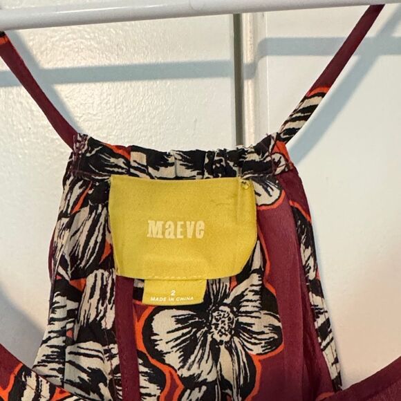 Anthropologie Maeve 100% Silk Floral - Picture 3 of 5